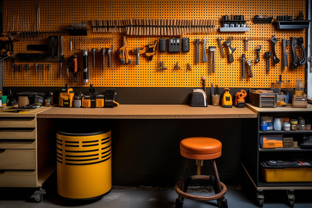 水回り修理や設備工事に使用する専用工具一式の写真